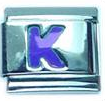 Blue letter - K